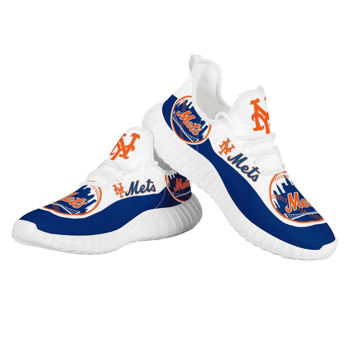 Men's New York Mets Mesh Knit Sneakers/Shoes 001
